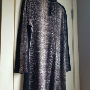 French Connection Snake Print Shirt Dress